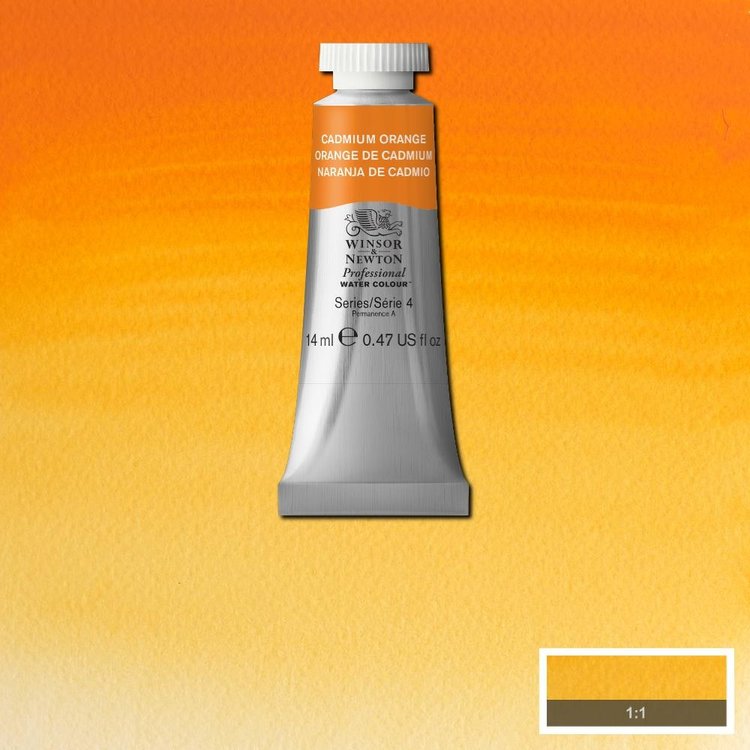 Winsor & Newton 089 PRO aquarelverf tube 14ml - cadmium orange
