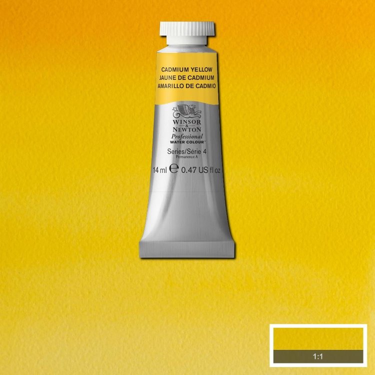 Winsor & Newton 108 PRO aquarelverf tube 14ml - cadmium yellow