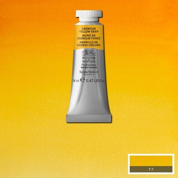 Winsor & Newton 111 PRO aquarelverf tube 14ml - cadmium yellow deep