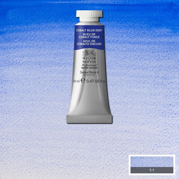 Winsor & Newton 180 PRO aquarelverf tube 14ml - cobaltalt blue deep