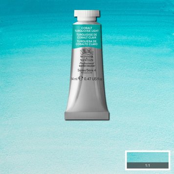 Winsor & Newton 191 PRO aquarelverf tube 14ml - cobalt turquoise light