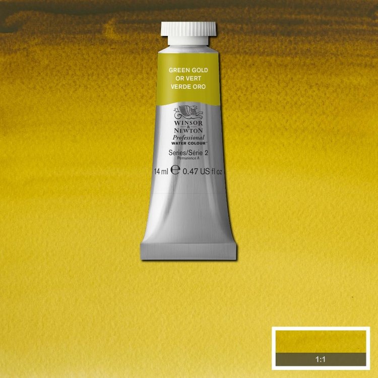 Winsor & Newton 294 PRO aquarelverf tube 14ml - green gold