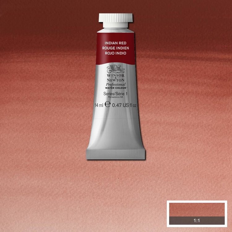 Winsor & Newton 317 PRO aquarelverf tube 14ml - indian red