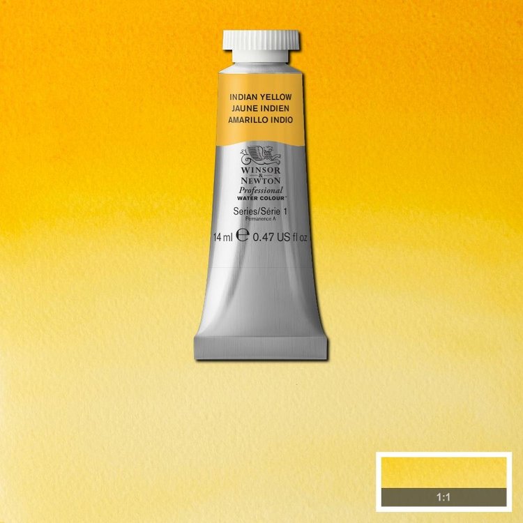 Winsor & Newton 319 PRO aquarelverf tube 14ml - indian yellow