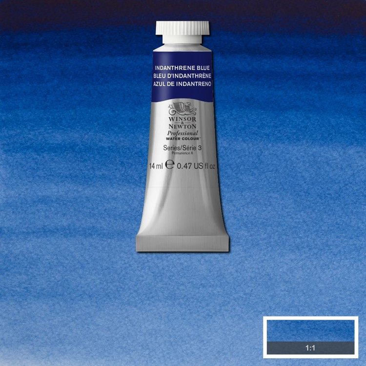Winsor & Newton 321 PRO aquarelverf tube 14ml - indantherene blue