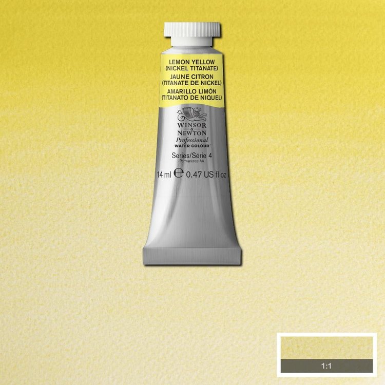Winsor & Newton 347 PRO aquarelverf tube 14ml - lemon yellow (nickel titanate)