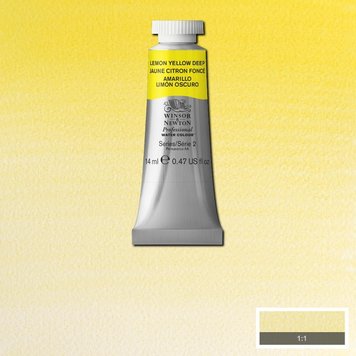 Winsor & Newton 348 PRO aquarelverf tube 14ml - lemon yellow deep