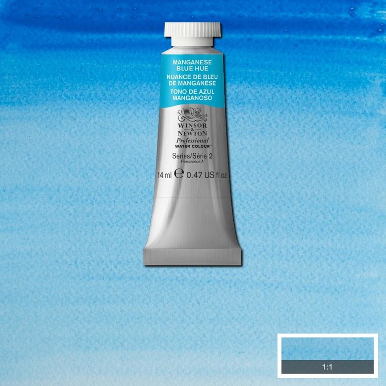 Winsor & Newton 379  aquarelverf tube 14ml - manganese blue hue