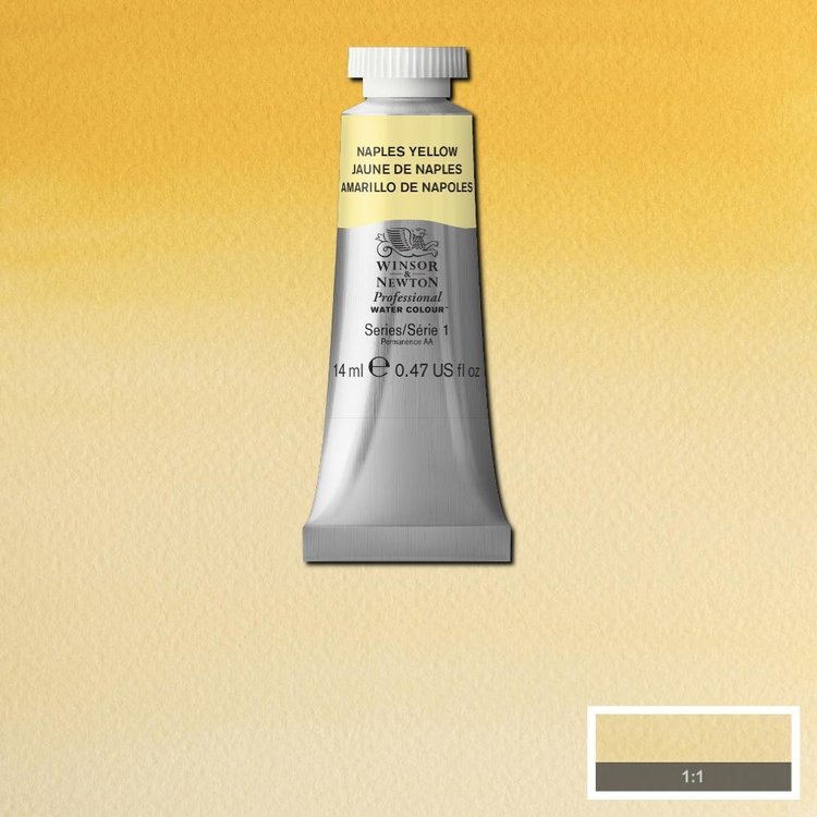 Winsor & Newton 422 PRO aquarelverf tube 14ml - naples yellow hue