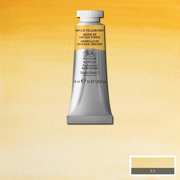 Winsor & Newton 425 PRO aquarelverf tube 14ml - naples yellow deep