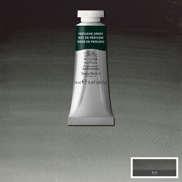 Winsor & Newton 460 PRO aquarelverf tube 14ml - perylene green