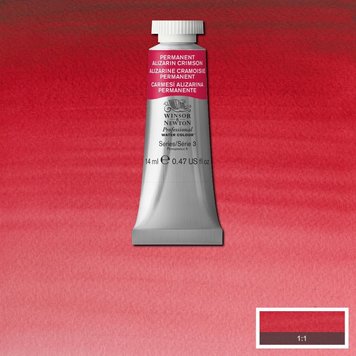 Winsor & Newton 466 PRO aquarelverf tube 14ml - permanent alizarin crimson