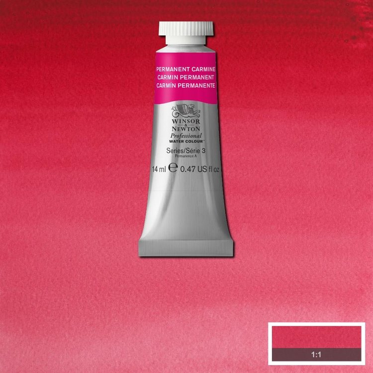 Winsor & Newton 479 PRO aquarelverf tube 14ml - permanent carmine