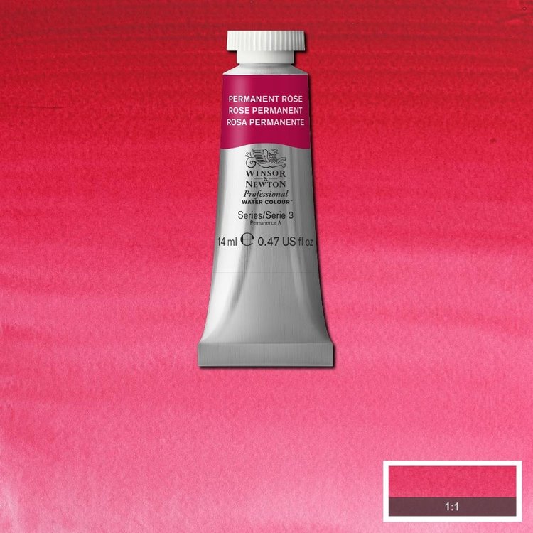 Winsor & Newton 502 PRO aquarelverf tube 14ml - permanent rose