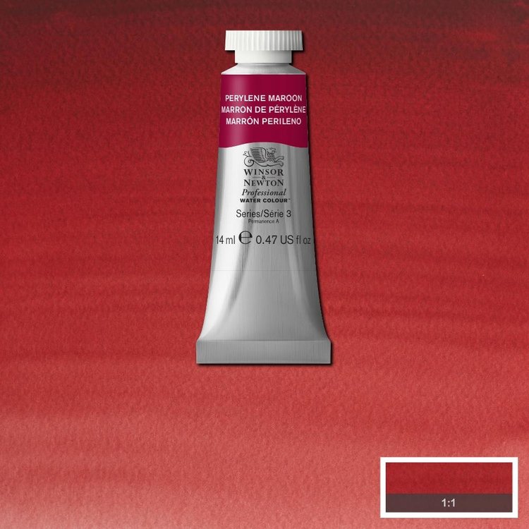 Winsor & Newton 507 PRO aquarelverf tube 14ml - perylene maroon