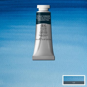 Winsor & Newton 526 PRO aquarelverf tube 14ml - phthalo turquoise