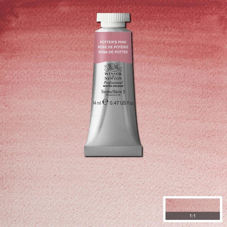 Winsor & Newton 537 PRO aquarelverf tube 14ml - potters pink