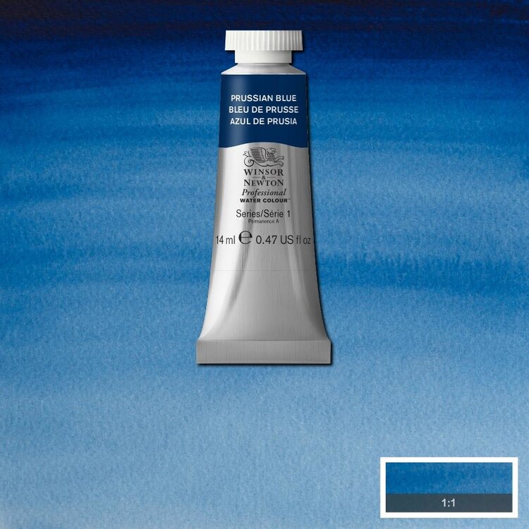Winsor & Newton 538  aquarelverf tube 14ml - Prussian blue