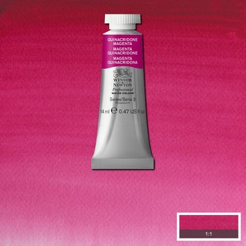 Winsor & Newton 545 PRO aquarelverf tube 14ml - quinacridone magenta