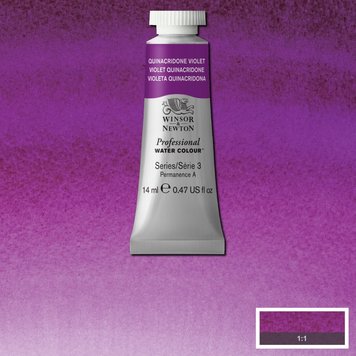 Winsor & Newton 550 PRO aquarelverf tube 14ml - quinacridone violet