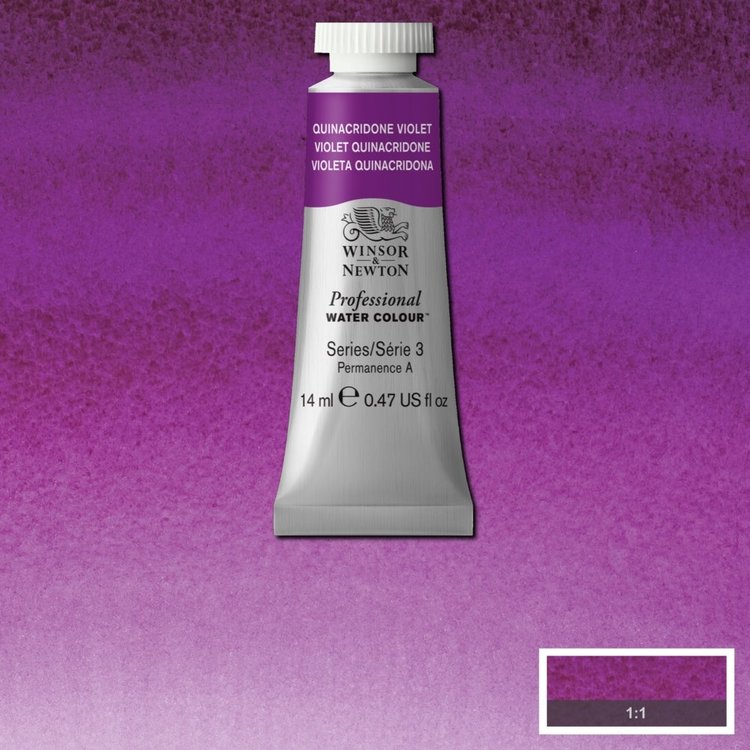 Winsor & Newton 550 PRO aquarelverf tube 14ml - quinacridone violet