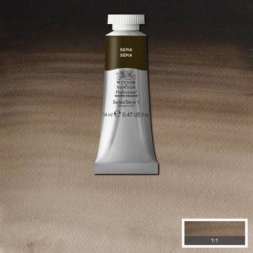 Winsor & Newton 609 sepia - 14ml aquarelverf
