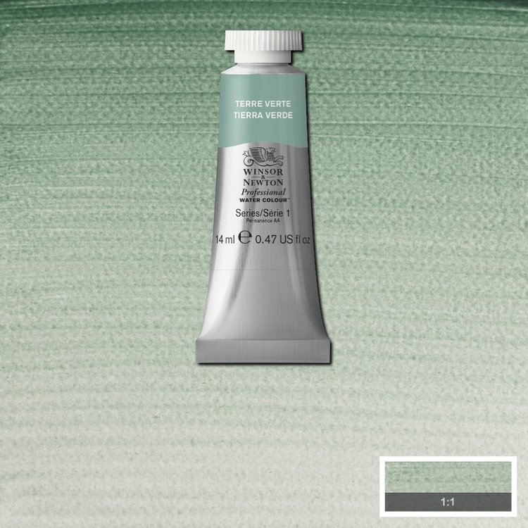 Winsor & Newton 637 PRO aquarelverf tube 14ml - terre verte
