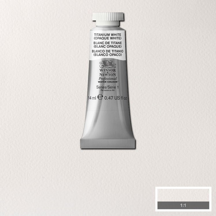 Winsor & Newton 644 PRO aquarelverf tube 14ml - titanium white