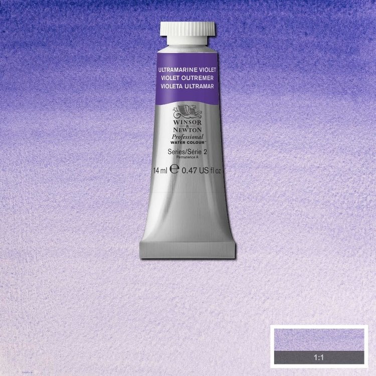 Winsor & Newton 672 PRO aquarelverf tube 14ml - ultramarine violet