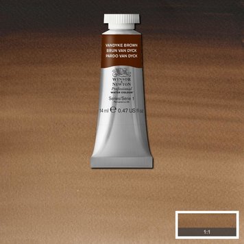 Winsor & Newton 676 vanDyke brown - 14ml aquarelverf