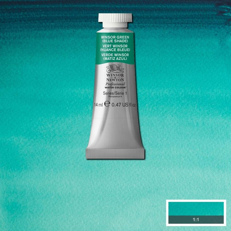 Winsor & Newton 719 PRO aquarelverf tube 14ml - winsor green (bs)