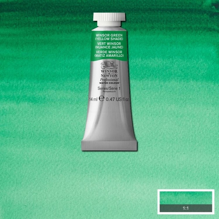 Winsor & Newton 721 PRO aquarelverf tube 14ml - winsor green (ys)