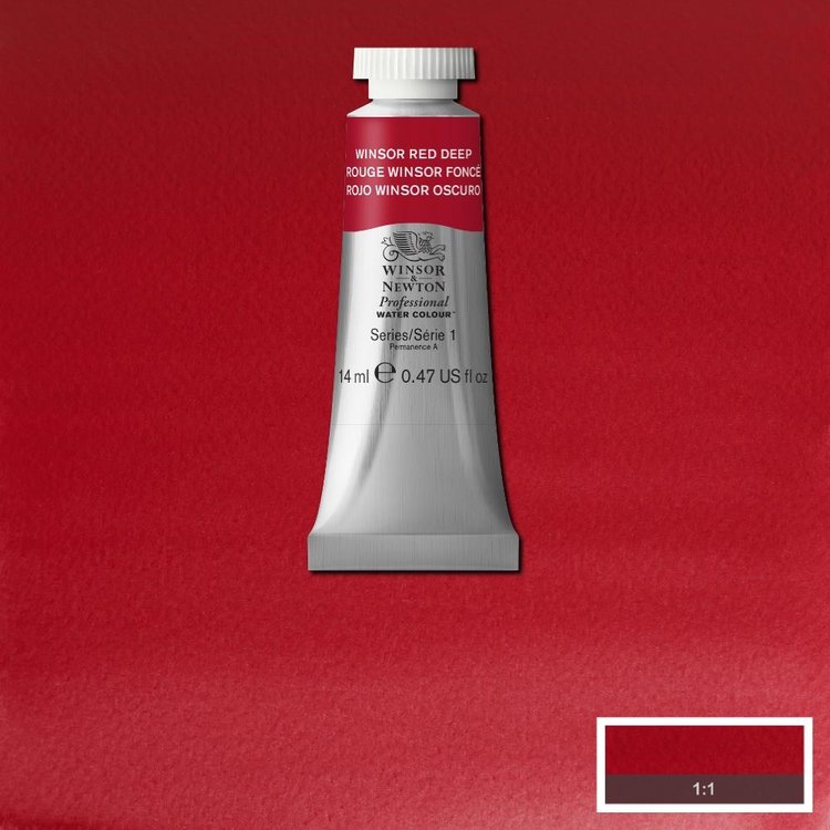 Winsor & Newton 725 PRO aquarelverf tube 14ml - winsor red deep