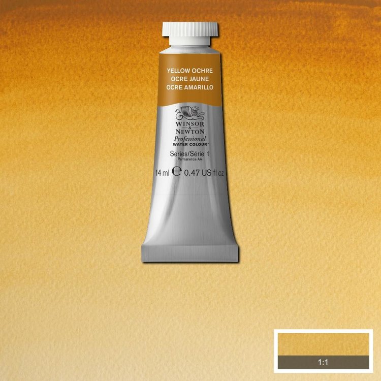 Winsor & Newton 744 PRO aquarelverf tube 14ml - yellow ochre