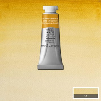 Winsor & Newton 745 PRO aquarelverf tube 14ml - yellow ochre light