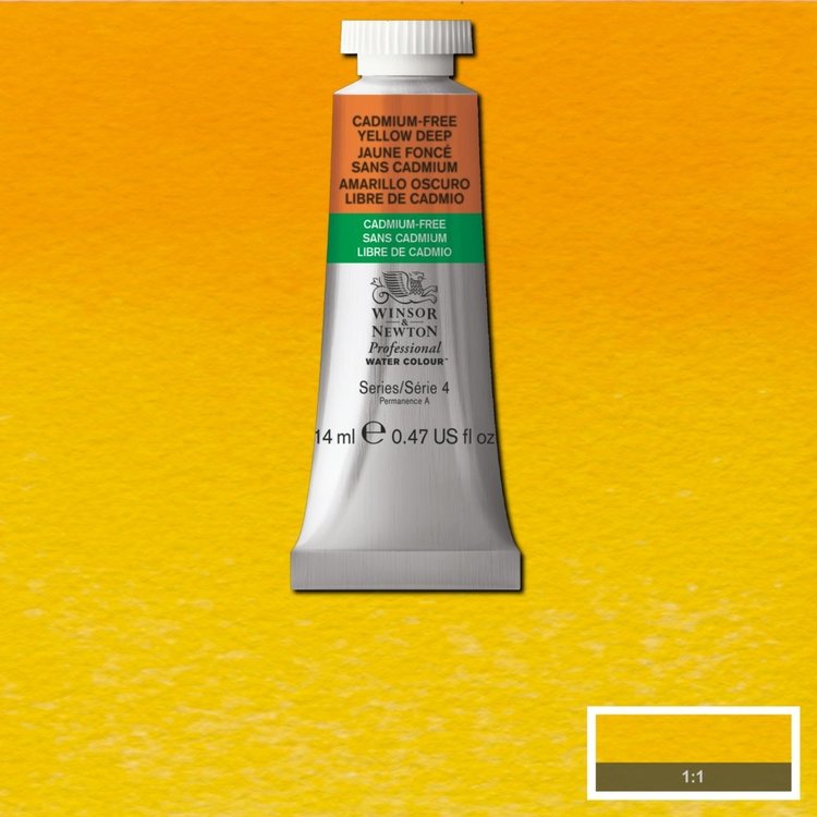 Winsor & Newton 891 PRO aquarelverf tube 14ml - cadmium-free yellow deep