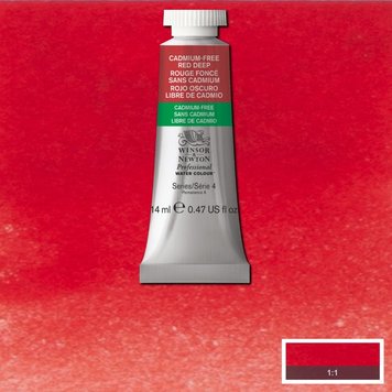 Winsor & Newton 895 PRO aquarelverf tube 14ml - cadmium-free red deep