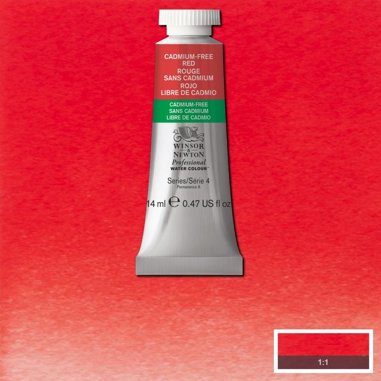 Winsor & Newton 901 PRO aquarelverf tube 14ml - cadmium-free red