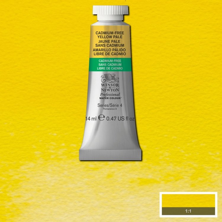 Winsor & Newton 907 PRO aquarelverf tube 14ml - cadmium-free yellow pale