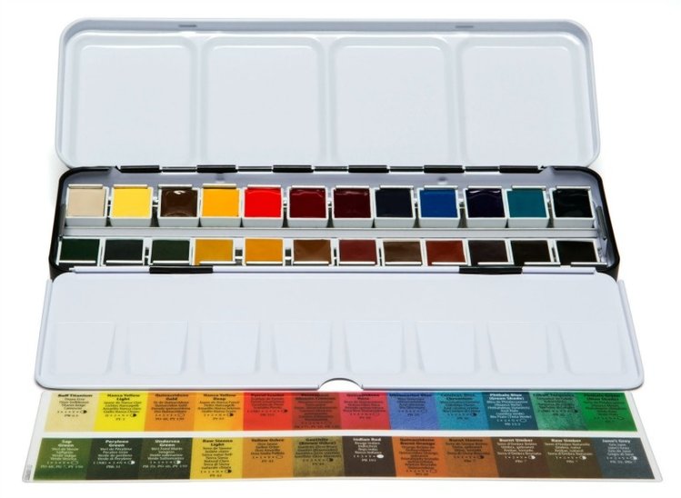 Daniel Smith watercolor box 24 napjes + extra blik