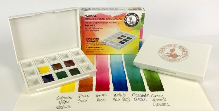 Daniel Smith Floral watercolor box cottage gardens to botanicals