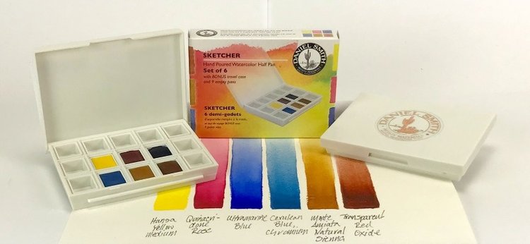 Daniel Smith watercolor box sketcher - 6 napjes