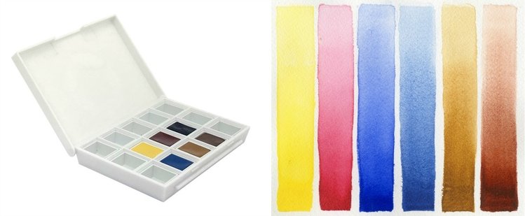 Daniel Smith watercolor box sketcher - 6 napjes
