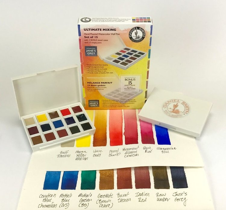Daniel Smith watercolor box ultimate mixing - 15 napjes