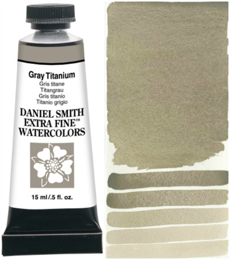 Daniel Smith aquarelverf tube 15ml - gray titanium