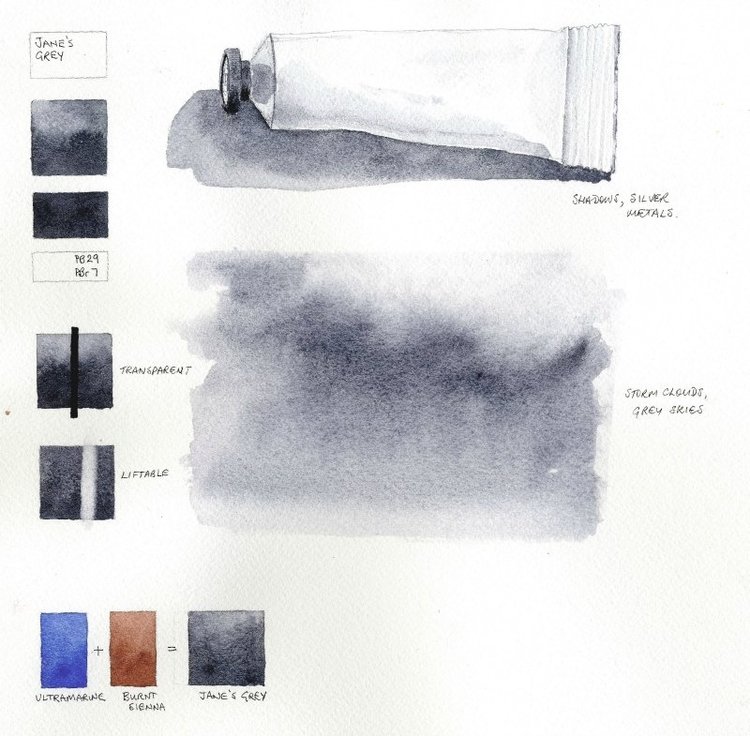 Daniel Smith aquarelverf tube 15ml - Jane's grey
