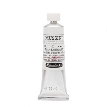 Schmincke (Mussini) 103 Mussini olieverf 35ml - titanium opaque white