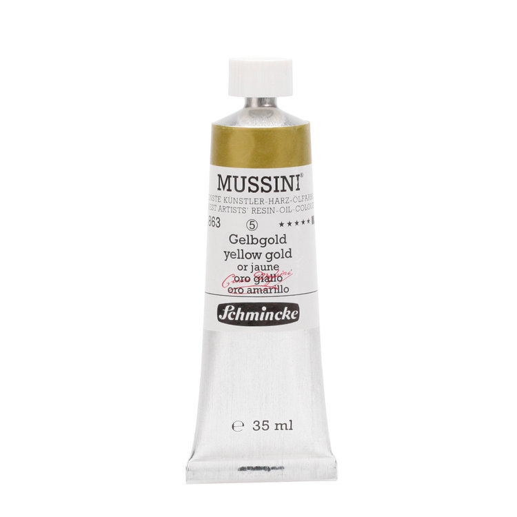 Schmincke (Mussini) 863 olieverf tube 35ml - yellow gold