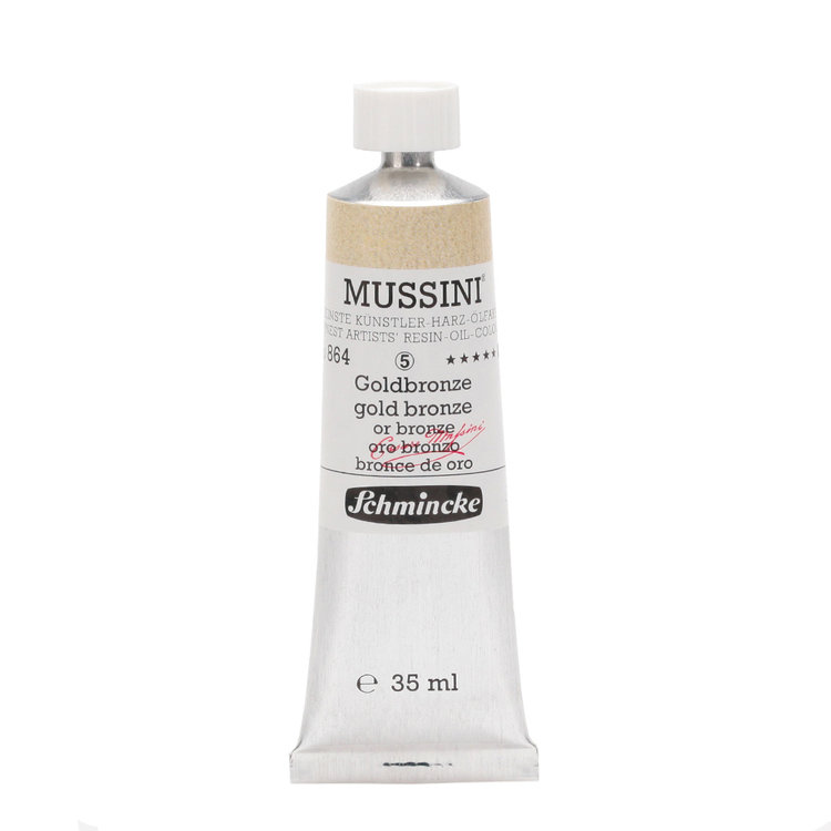 Schmincke (Mussini) 864 Mussini olieverf 35ml - gold bronze