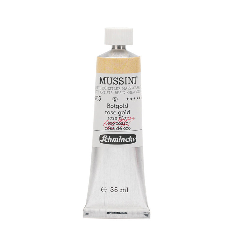 Schmincke (Mussini) 865 olieverf tube 35ml - rose gold